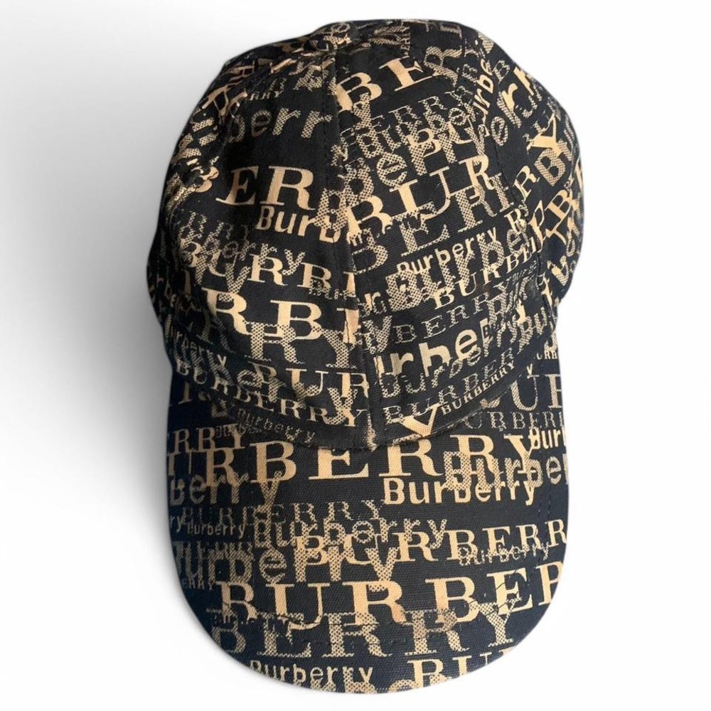 Burberry Black and Gold Logo Cap
